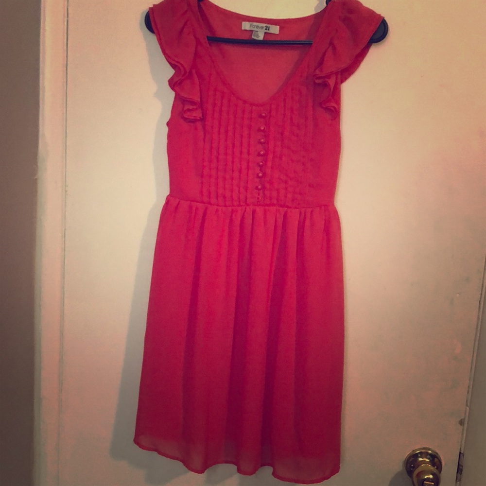 Classic Salmon Cocktail Dress